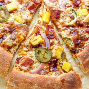 margherita & bacon pizza
